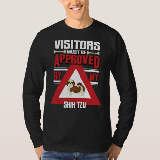 T-shirt Les Visiteurs Propriétaires Shih Tzu Doivent Être