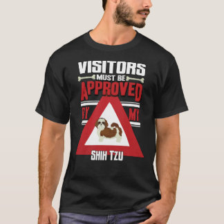 T-shirt Les Visiteurs Propriétaires Shih Tzu Doivent Être 