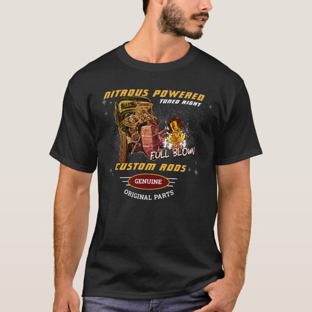 T-shirt Les Voitures Innitérables Sur Pied Plein Feu (Devant)