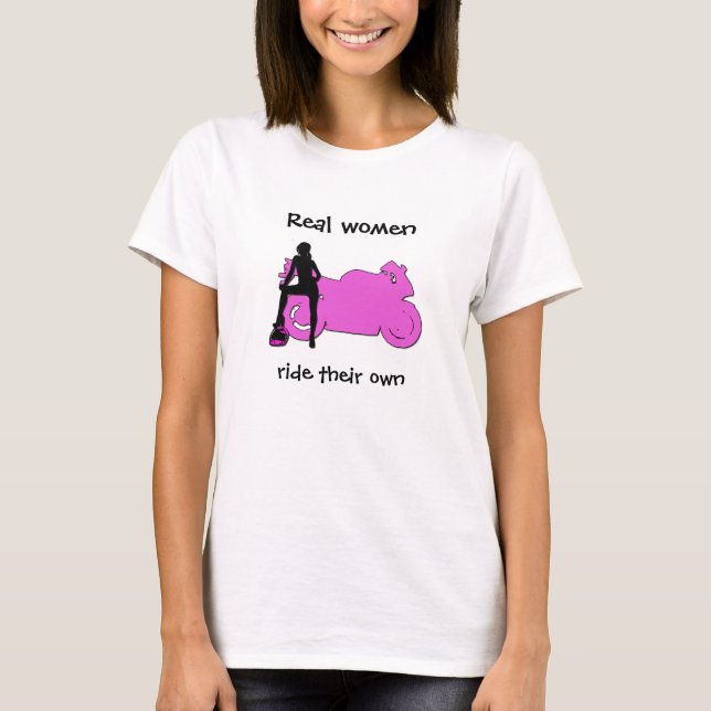 T-shirt Les vraies femmes font le tour de Tee (Devant)