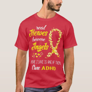 T-shirt Les vrais héros deviennent des anges Quelqu'un que