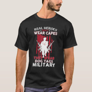 T-shirt Les vrais héros ne portent pas de capes, ils porte