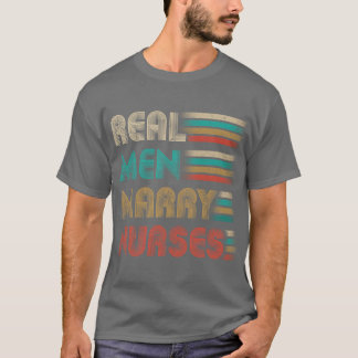 T-shirt Les vrais Hommes Épouses Épouses Dons Drôle Pour L