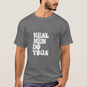 T-shirt Les VRAIS HOMMES FONT le Yoga-Texte