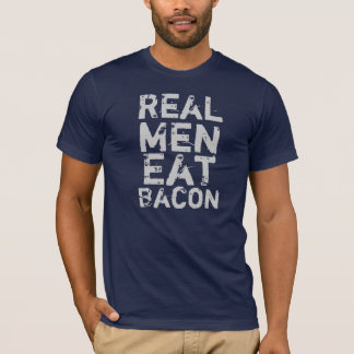 T-shirt Les vrais hommes mangent du lard