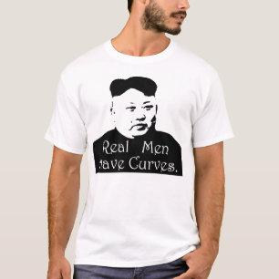 T-shirt Les vrais hommes ont des courbes