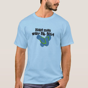 T-shirt Les vrais hommes portent des tongs