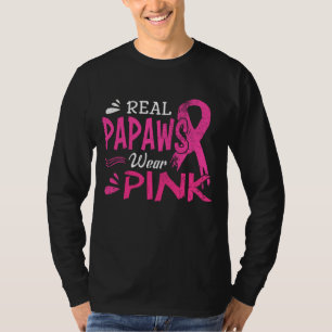 T-shirt Les vrais Papaous portent la conscience du cancer