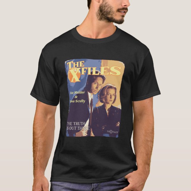 T-shirt Les X-Files La Vérité Est Là Poster Rétro (Devant)