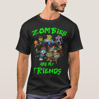 T-shirt Les zombies sont mes amis Halloween