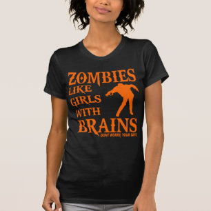 T-SHIRT LES ZOMBIS AIMENT DES FILLES AVEC LA CHEMISE