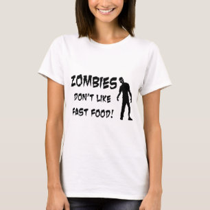 T-shirt Les zombis n'aiment pas les aliments de