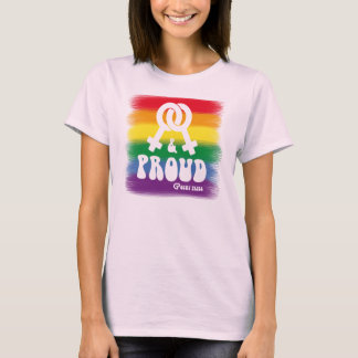 T-shirt Lesbian and proud