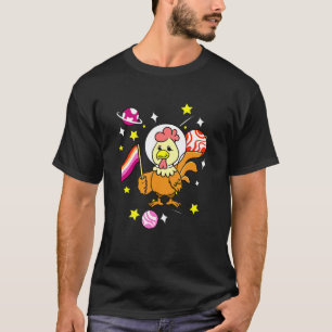 T-shirt Lesbian Chicken Orange Rose Lesbian Pride