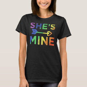 T-shirt Lesbian Couple She's Mine Matching Lgbt Pride