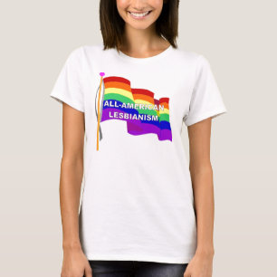 T-shirt Lesbianisme cent pour cent américain