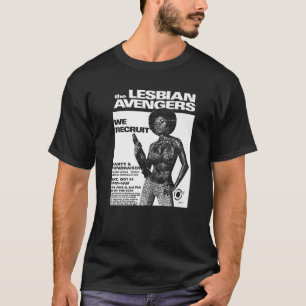 T-shirt Lesbienne Avengers Retro Lesbienne Vintage Queer L