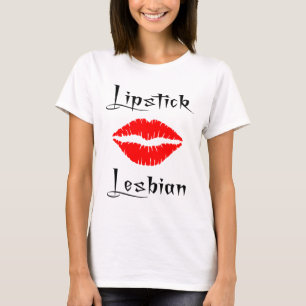 T-shirt Lesbienne de rouge à lèvres