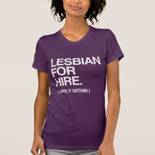 T-SHIRT LESBIENNE POUR LA LOCATION