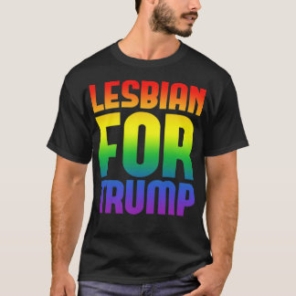 T-shirt lesbienne pour trump