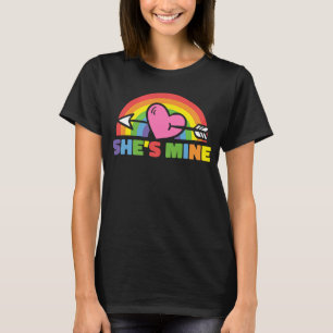 T-shirt Lesbiennes LGBT Couples Qui Correspondent Elle Est