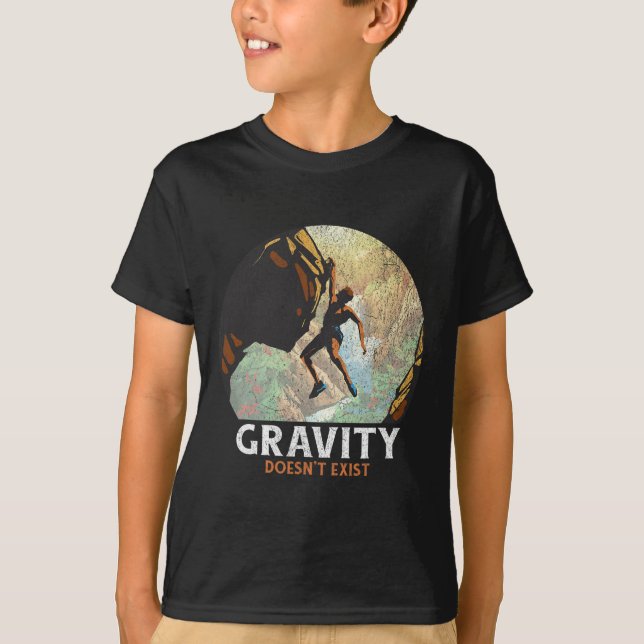 T-shirt L'escalade de roc n'existe pas Escalade Grimpeur R (Devant)