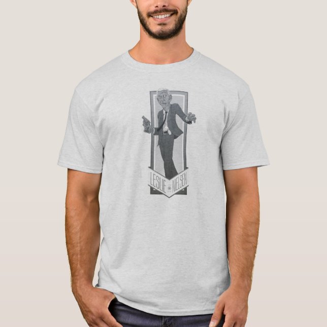 T-shirt Leslie Nielsen, un hommage (Devant)
