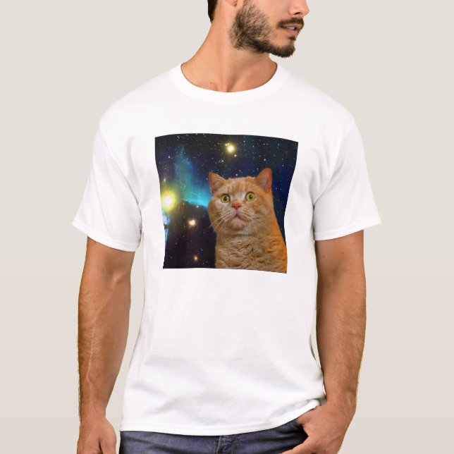 T-shirt L'espace étonné Kitty (Devant)