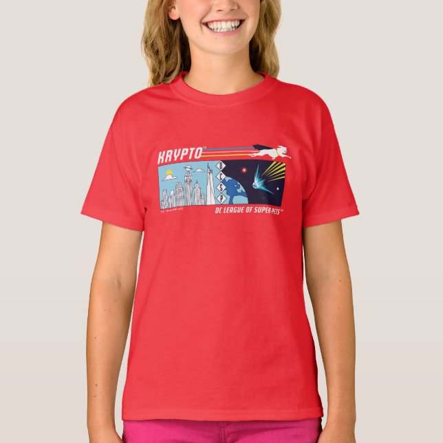T-shirt L'espace extra-atmosphérique de Krypto vers la mét (Devant)