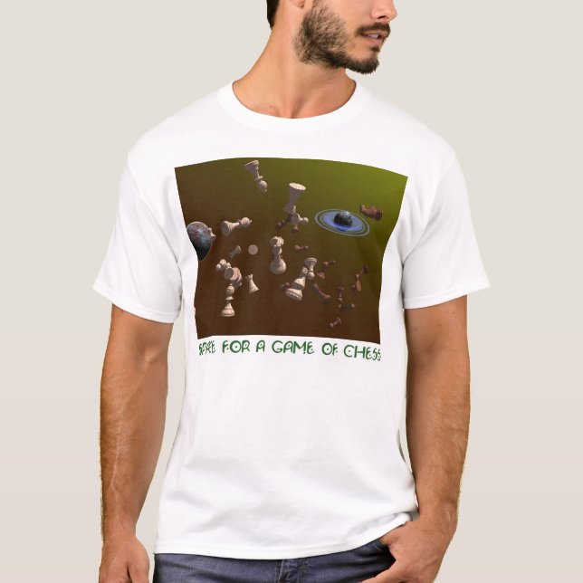 T-shirt L'espace pour une partie d'échecs (Devant)
