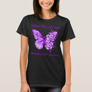 T-shirt L'Espoir Des Papillons Pour Un Cancer Pancréatique