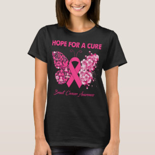 T-shirt L'Espoir Des Papillons Pour Un Guerrier Du Cancer 