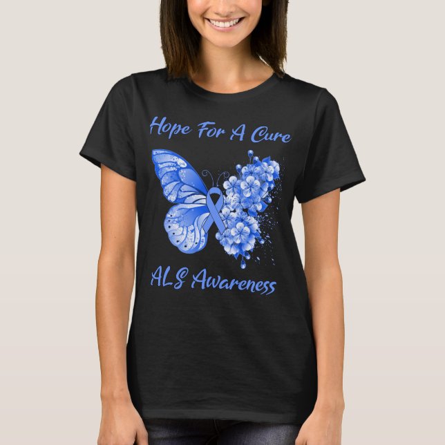 T-shirt L'Espoir Des Papillons Pour Une Sensibilisation Cu (Devant)