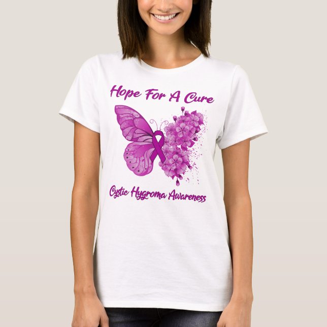 T-shirt L'Espoir Des Papillons Pour Une Sensibilisation Cu (Devant)