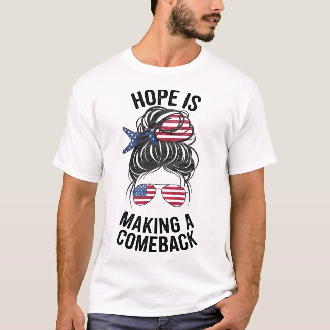 T-shirt L'Espoir Fait Un Retour Kamala Harris 2024 Elec (Devant)