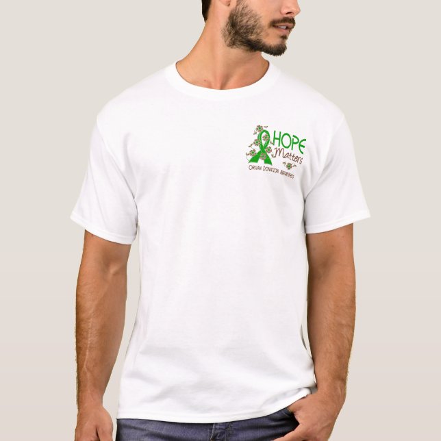 T-shirt L'espoir importe donation d'organe 3 (Devant)