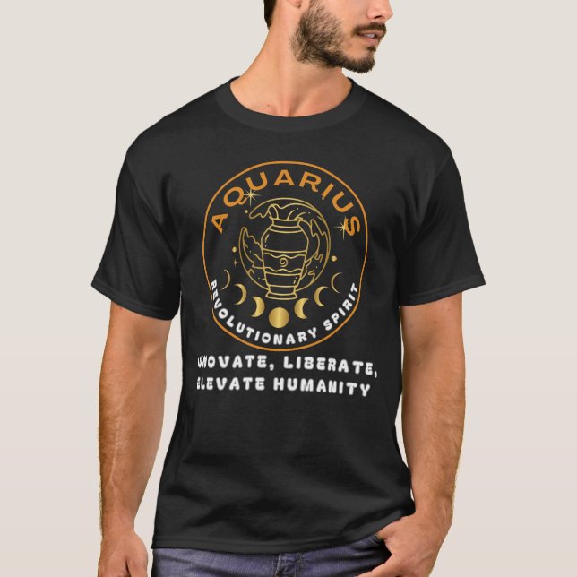 T-shirt L'esprit aquarien, qui est un esprit d'innovation (Devant)