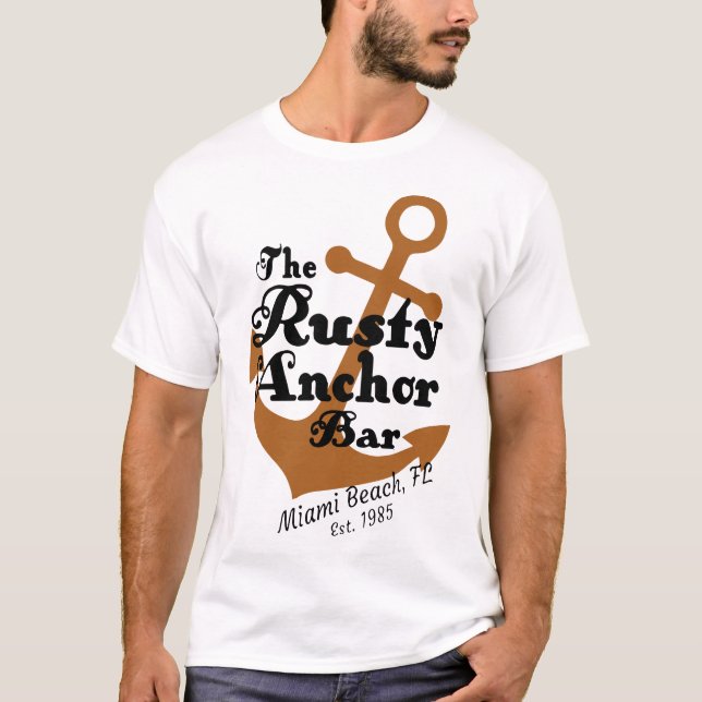 T-shirt L'est rouillé 1985 de Miami Beach la Floride de (Devant)