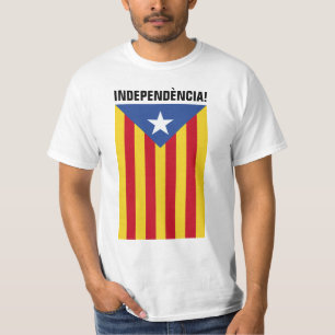 T-shirt L'Estelada Blava - drapeau Catalogne d'étoile