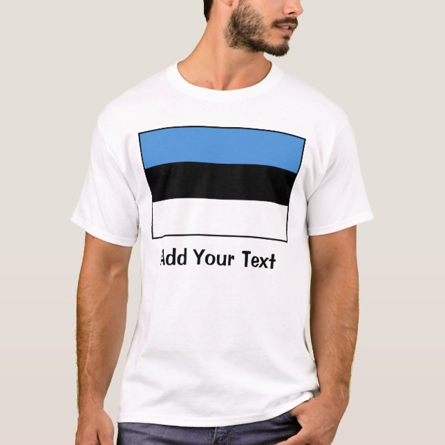 T-shirt L'Estonie - drapeau estonien (Devant)