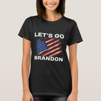 T-shirt Let#39 ; s Go Brandon Drapeau Joe Biden Donald Tru