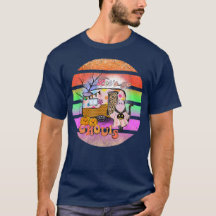 T-shirt Let Go Ghouls Halloween Camping Ghost Funny Boho