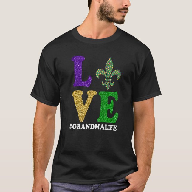 T-shirt Let The Shenanigans begin Mardi Gras y'all grandma (Devant)
