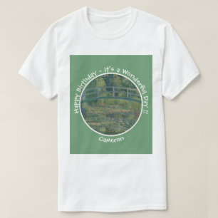 T-shirt L'étang aux nymphéas et la passerelle de Monet Art