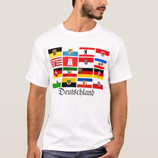 T-shirt L'état allemand de Laender marque le Deutschland (Devant)