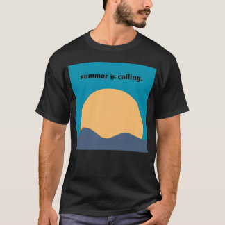 T-shirt L'été appelle les amis imprimés