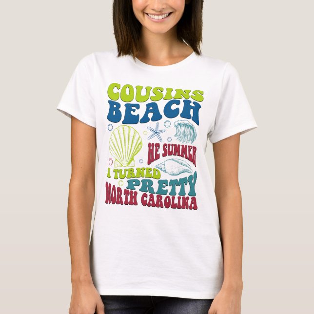 T-shirt L'été Cousins Beach Turty Jolie chemise (Devant)