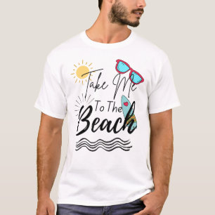 T-shirt L'Été Emmenez-Moi À La Plage
