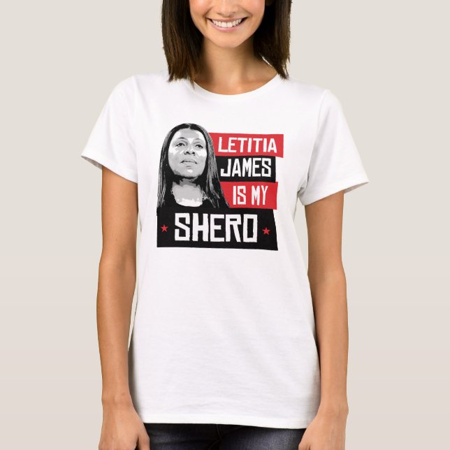 T-shirt Letitia James est ma Shero (Devant)