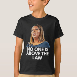 T-shirt Letitia James. Personne n'est au-dessus des lois